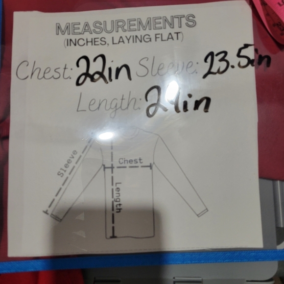 Croft and Barrow long sleeve mens button down classic fit top red size 32/33 - Picture 6 of 6